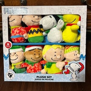 Peanuts 75th Anniversary Plush Pals, 8 Characters, 6” Tall. Value Gift Set 🎁💕